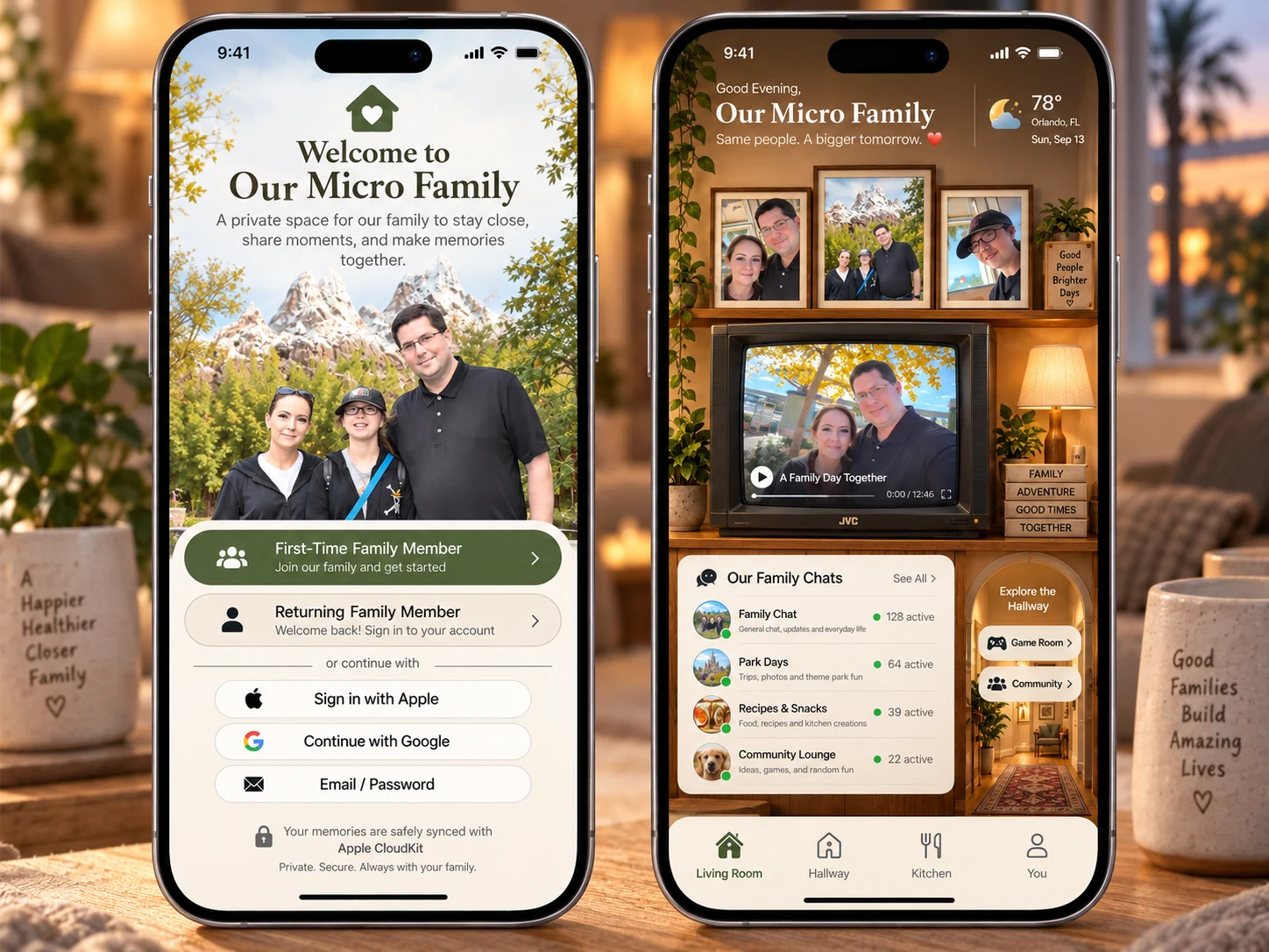 Cozy Micro Family app showcase